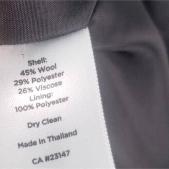 Talbots Blazer Red Green Wool Blend Houndstooth Plaid Preppy Academia Women's 12 - Picture 10 of 11